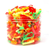 500pcs/box High Elasticity Thicken Disposable Rubber Bands Girls Pigtail Holder Hair Ties Colorful Hair Band Hair Accessories
