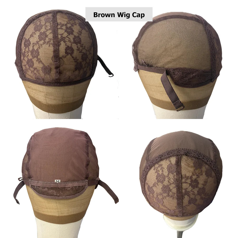 Lace Front Wig Cap For Making Wigs Adjustable Strap Net Weaving Cap to Make 1Pc Wig Include Custom Wig Cap Processing Service