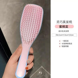 Anti-Static Tangle-Free Portable Hair Comb for Curly And Straight Hair Dandruff-Free Plastic Comb with Handle for Home Use