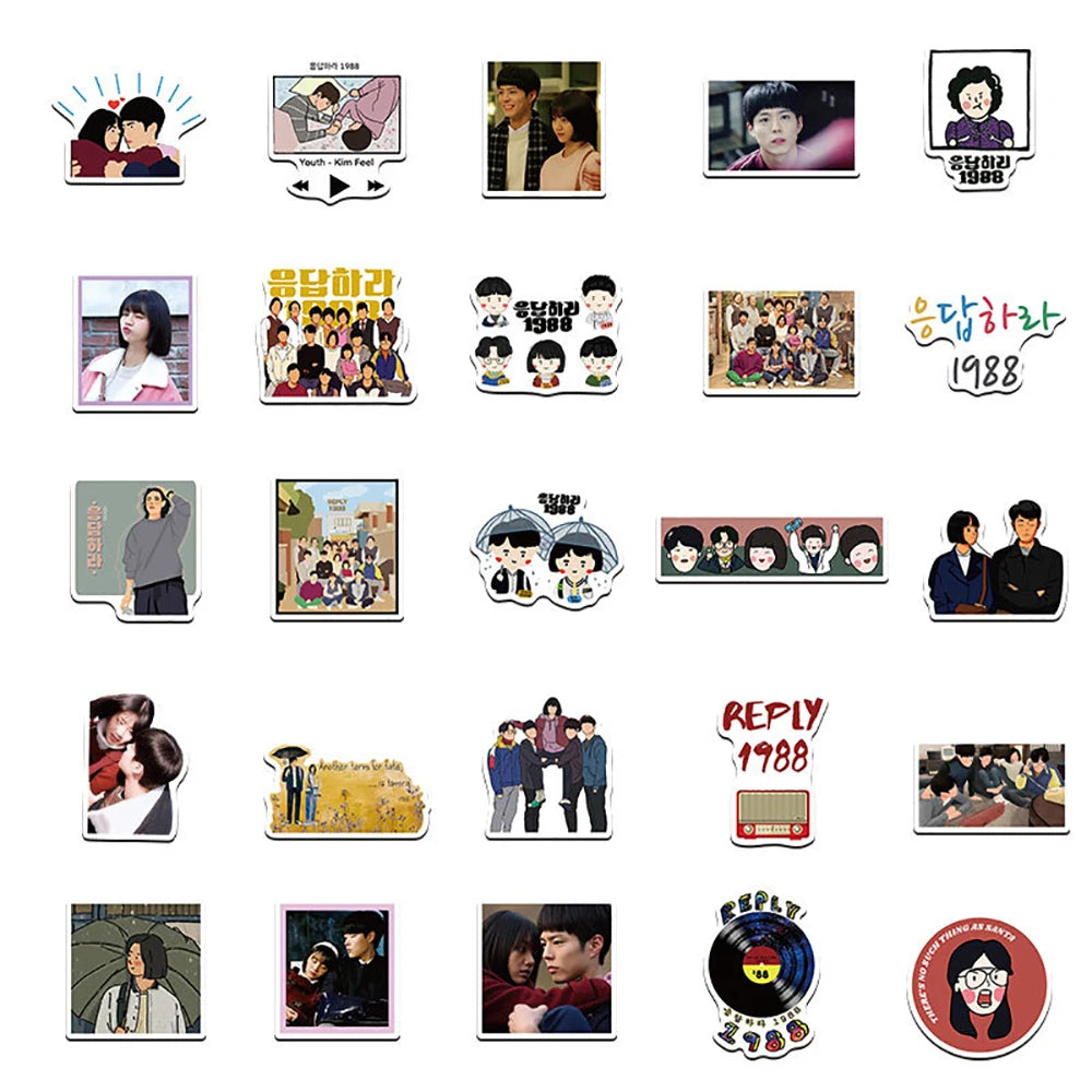 Reply 1988 Korean drama stickers by HSF Marketplace for DIY projects and gifts