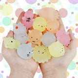 Glow-in-the-Dark Mini Mochi Squishy Animals – Cute Stress Relief Sensory Fidget Toys