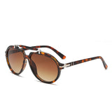 Retro Brand Design Sense large frame Pilot sunglasses by HSF Marketplace with UV400 protection for women, fashionable accessory.
