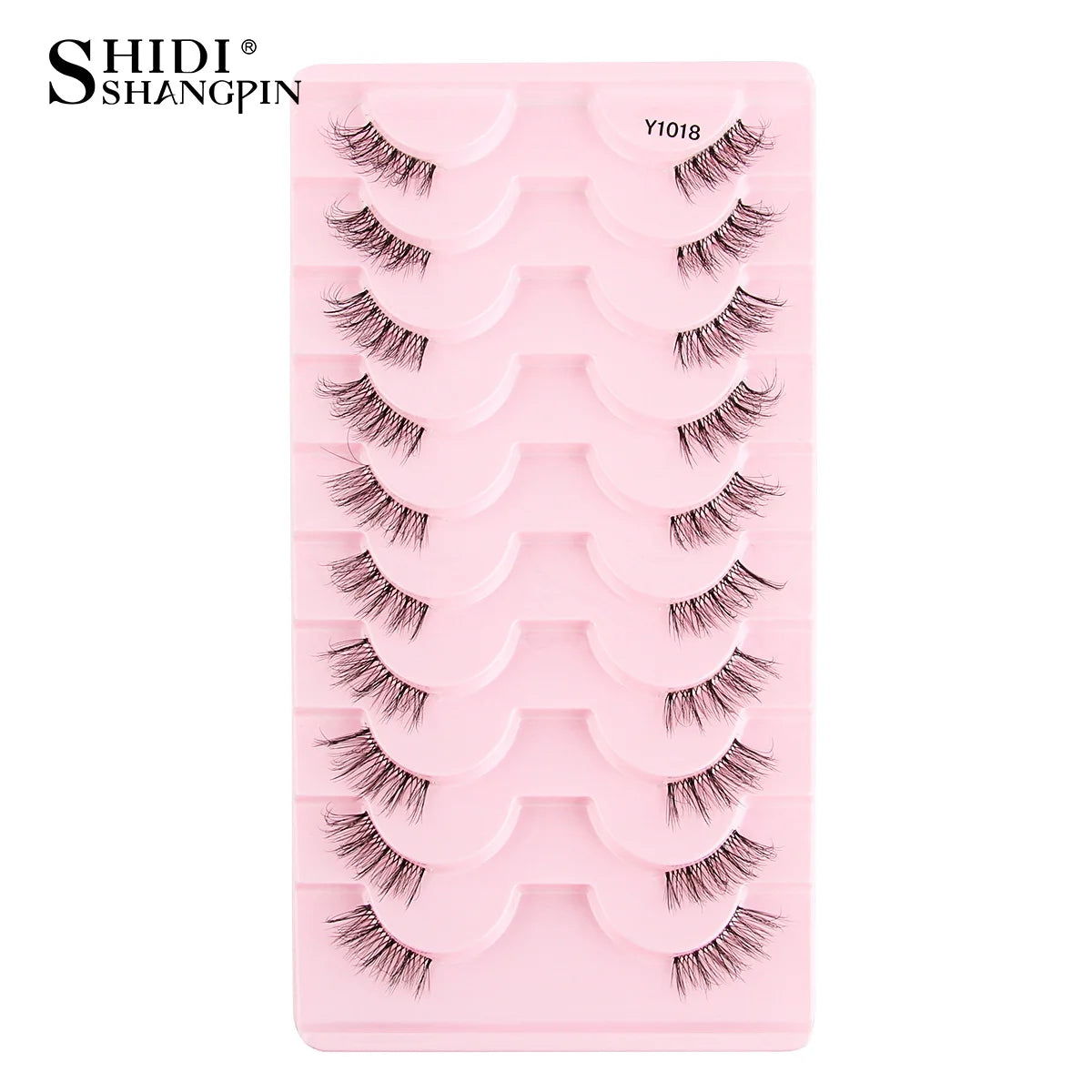 Half Eyelashes False Lashes 10-5 Pairs Cat Eye Eyelashes Eyelash Extension 3D Mink Half Lash Natural Makeup Faux Cils Maquiagem