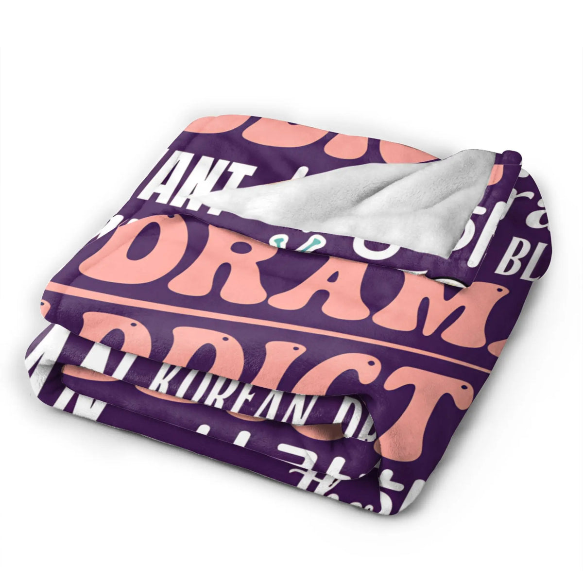 K-Drama plush blanket by HSF Marketplace, featuring a soft cozy design for K-culture fans