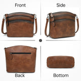 Women's shoulder bag with adjustable strap, multi-pocket crossbody purse by HSF Marketplace, featuring a stylish, functional design.