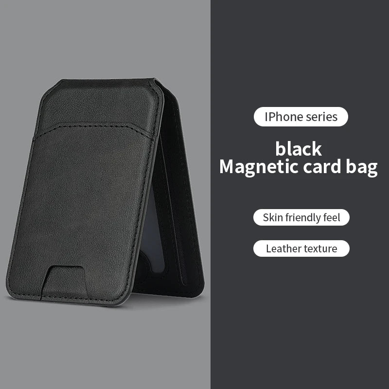 Magnetic leather wallet case for iPhone 16, 15, 14, and 13 Pro Max by HSF Marketplace