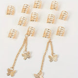 Butterfly tassel hair beads and rings for dreadlocks and braids, HSF Marketplace hair styling tools