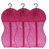 1/3/5pcs Premium Wig Storage Bags with Sturdy Metal Hangers - Black Transparent Design for Multiple Wigs & Hair Extensions