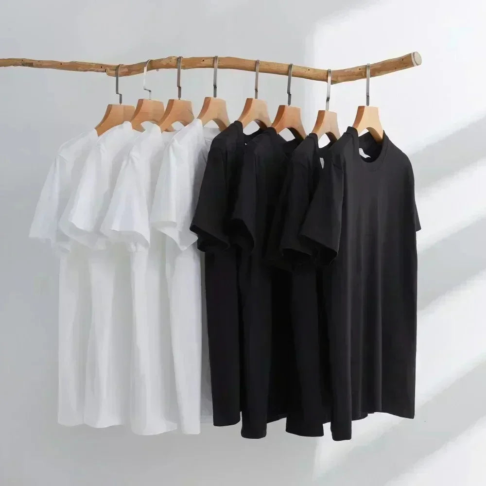 Korean style JISOO men's T-shirt, casual cotton K-culture tee by HSF Marketplace