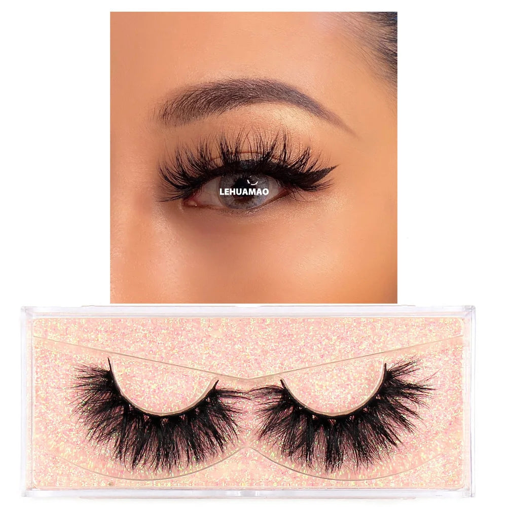 3D mink lashes for daily wear, soft reusable false eyelashes by HSF Marketplace