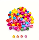 50-piece colorful plastic hair beads and claw clips for braids by HSF Marketplace
