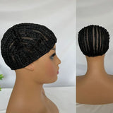 Braided Cap Crochet Wig Cap in Cornrow Sew Hair for Making Synthetic Wig or Weave Easier Sew In Crochet Braided Wig Caps 1pcs