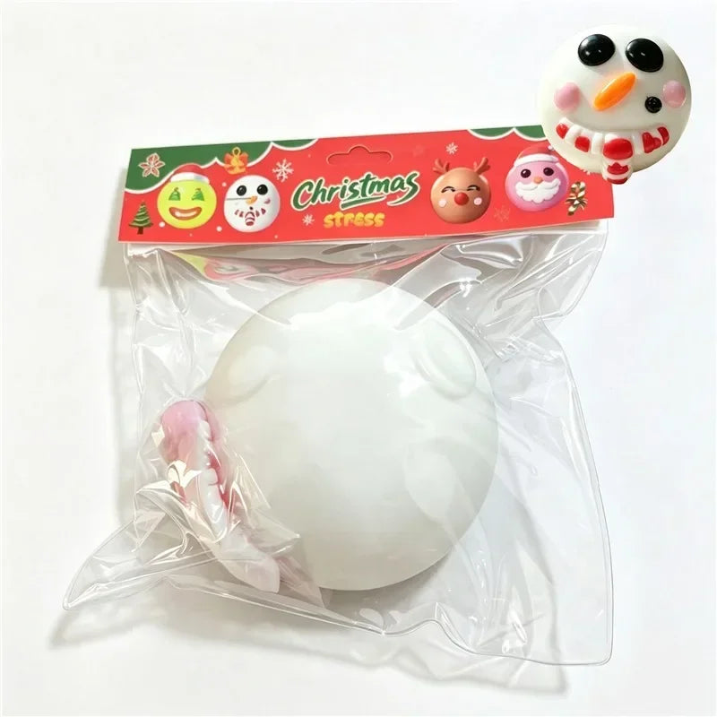 Christmas Limited Edition DIY Ugly Face Dog Squishy Squeeze Ball Slow Rebound Stress Relief Calming Sensory Toy for Adults ADHD
