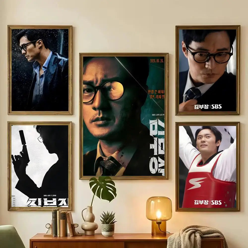 Agent Kim Korean drama painting wall art poster for home decor by HSF Marketplace