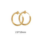 6-piece stainless steel textured hoop earrings for DIY jewelry making by HSF Marketplace
