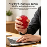 Simulation Waxberry Squishy Toy, Bumpy Textured TPR, Stress Relief for Students Workers