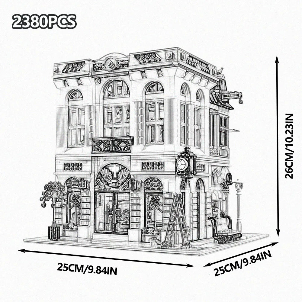 Street View Building Blocks Set for Adults featuring classic architecture, K-Culture Merch by HSF Marketplace