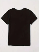 Women's cute heart print crew neck T-shirt by HSF Marketplace