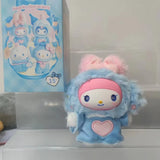 Sanrio Family Fox Island and Blue Flutter vinyl plush blind box with Hello Kitty and Kuromi pendants