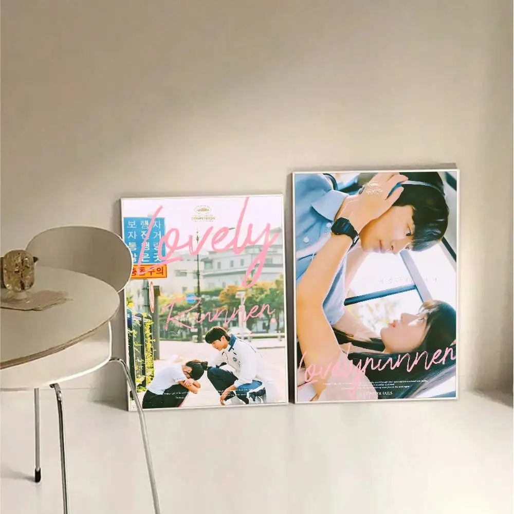 Korean drama R-Runner poster, stylish waterproof wall art with bold graphic design