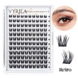 C curl mix lash clusters for natural 3D wispy false eyelash extensions by HSF Marketplace