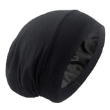 Adjustable satin-lined sleep bonnet for hair protection by HSF Marketplace