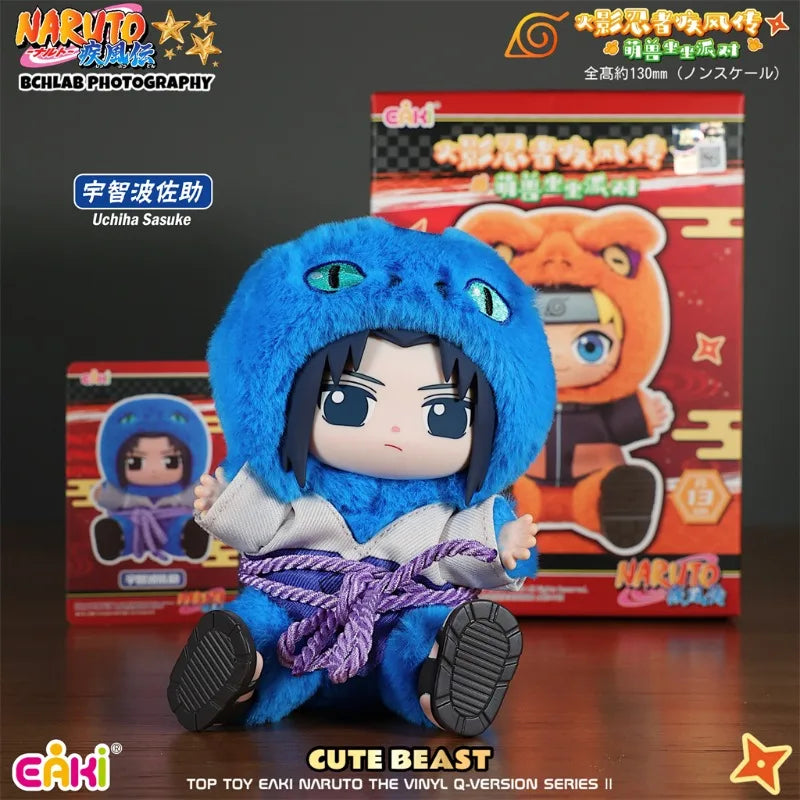 TOPTOY EAKI Naruto sit-in party blind box figure featuring Jiraiya, Orochimaru, and Tsunade miniature characters