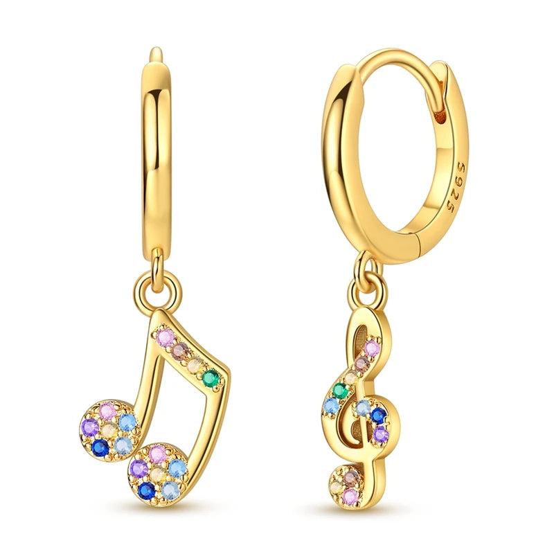 Hypoallergenic CZ zircon hoop earrings in 925 sterling silver by HSF Marketplace