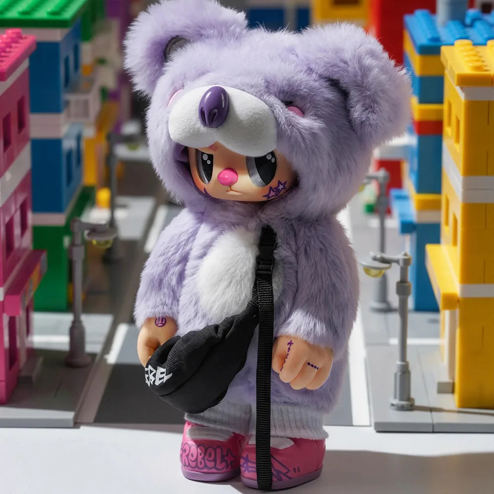 Chao Sweet Rebel Bear satchel Little Bear Series articulated vinyl plush doll pendant figure