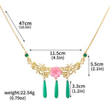 Anime The Apothecary Diaries Maomao cosplay jewelry set with necklace and earrings for women and girls, Halloween gift accessories.