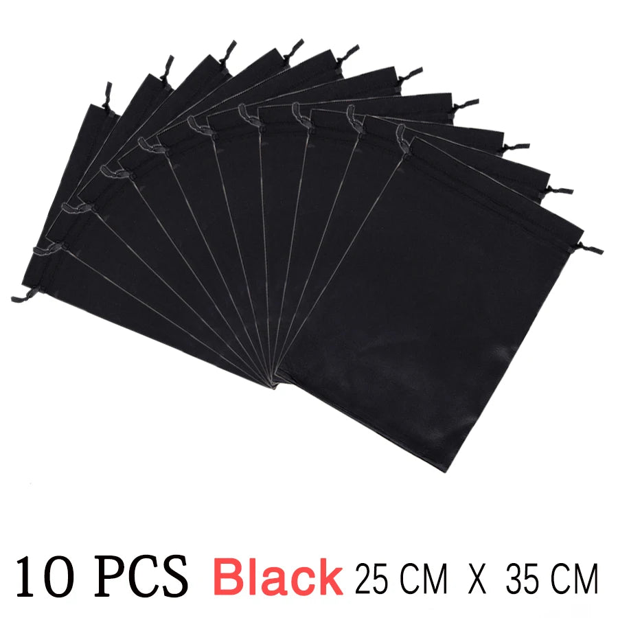 HSF Marketplace Alileader silk wig bags for hair extensions, drawstring satin storage bags for wigs and hair bundles.