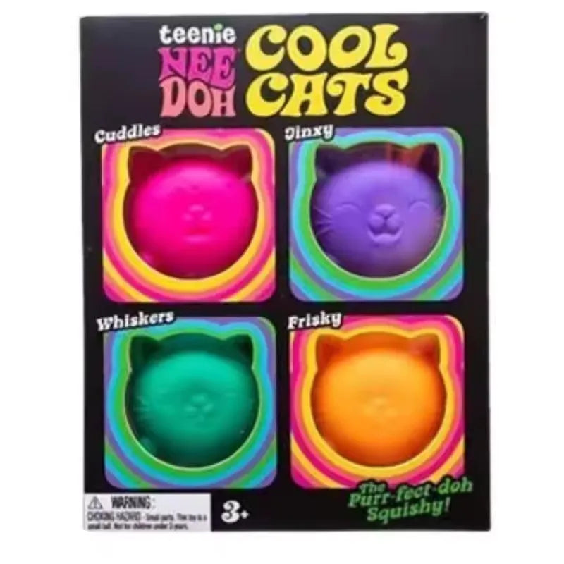 Mini stress relief cube 4-pack sensory fidget toys for relaxation by HSF Marketplace
