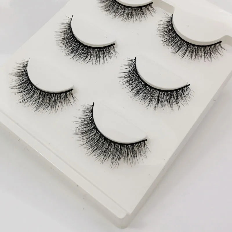 Natural full 3D HSF Marketplace false eyelashes for cat eye looks