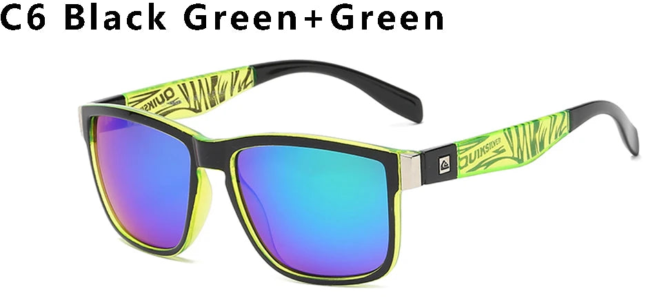 Classic 056 square sunglasses for men by HSF Marketplace with UV400 mirror lenses, ideal for travel, driving, and outdoor sport activities.