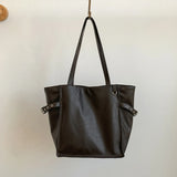 Black Rivet Design women's shoulder handbag with large capacity, elegant office tote, brand design, suitable for ladies.