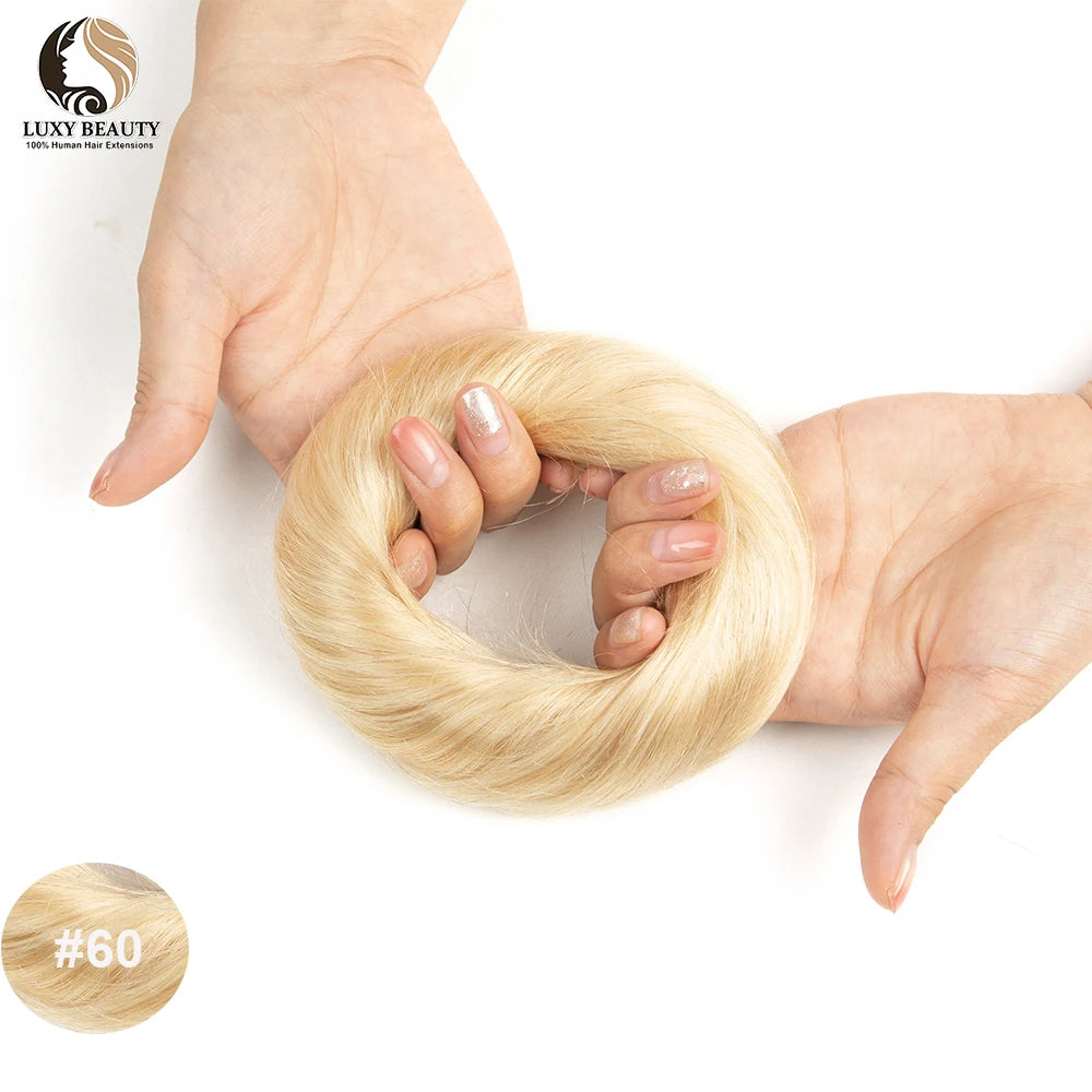 Brazilian human hair bun ponytail hairpiece with scrunchie for women’s updo chignon, HSF Marketplace