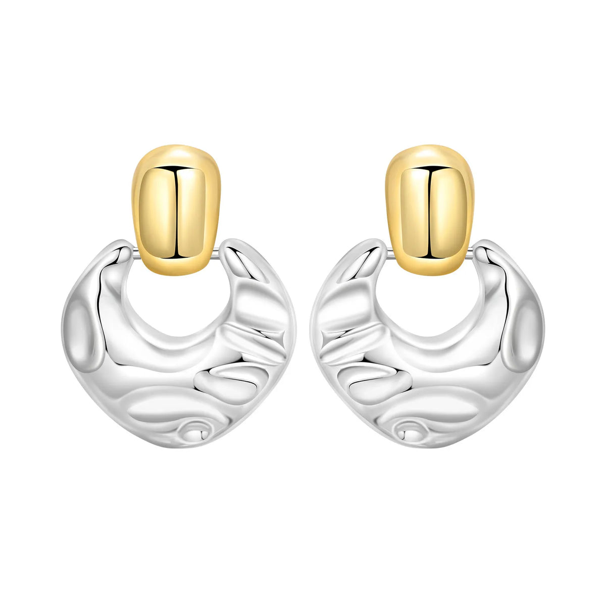 Orstarry S925 sterling silver 18k gold classic knot stud earrings for women, close-up jewelry image