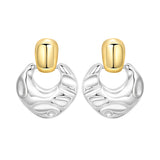Orstarry S925 sterling silver 18k gold classic knot stud earrings for women, close-up jewelry image