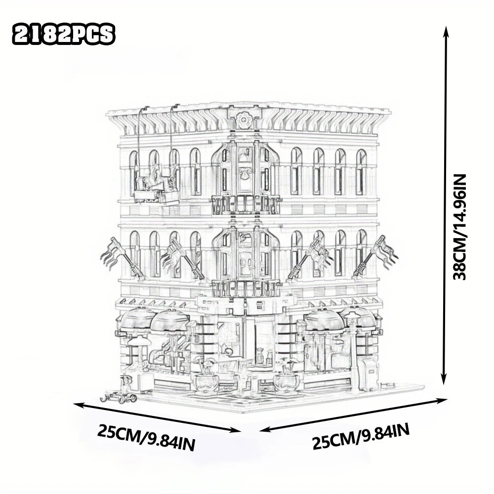 Street View building blocks set for adults featuring classic architecture by HSF Marketplace
