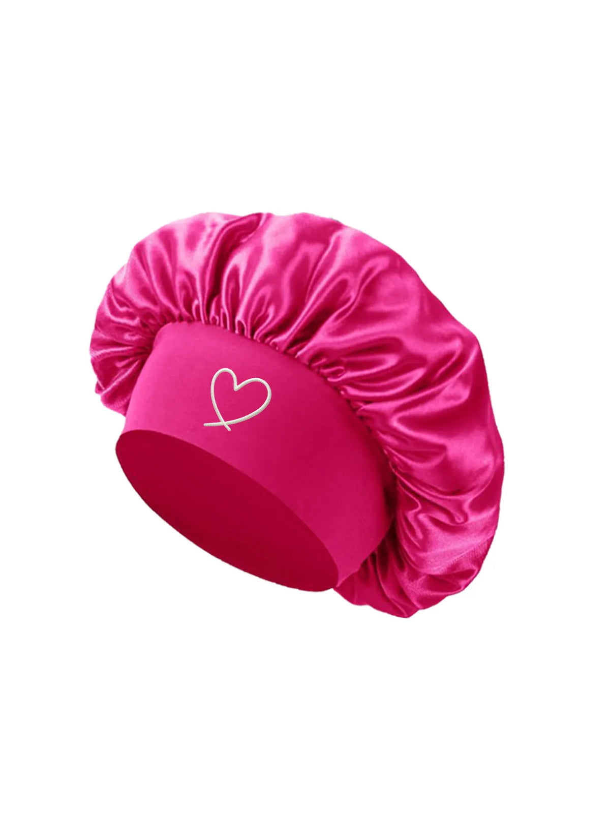 HSF Marketplace satin sleep bonnet for women with fashionable wide brim for hair protection