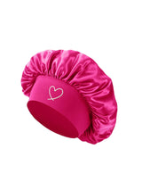 HSF Marketplace satin sleep bonnet for women with fashionable wide brim for hair protection