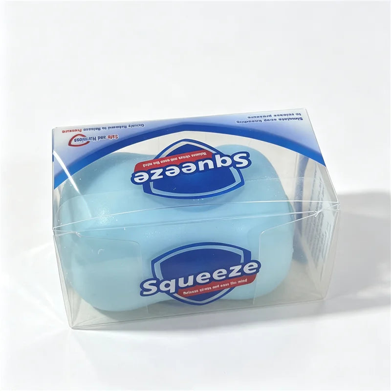 Realistic Soap Shape Crunchy ASMR Squeeze Squishy Toy Building Block Filled Sensory Toy Anti Anxiety Decompression for ADHD Gift