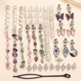New DIY alloy braid spring pendant hair buckle hair ring pendant accessory fashionable and best-selling hair accessory