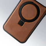 Genuine leather foldable bracket case for iPhone 18 Pro Max by HSF Marketplace