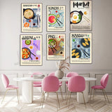 Vintage kimchi poster featuring retro Korean cuisine artwork, K-Culture wall art by HSF Marketplace