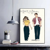 Korean anime poster featuring Twenty Five Twenty One artwork for home decor by HSF Marketplace