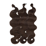 26 Inch Crochet Braid Hair 300G Synthetic Ombre Brown 27/30/613 Deep Wave Braiding Hair Extensions Body Wave Twist Crochet Hair