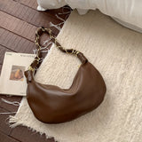 Stylish PU leather hobo shoulder bag for women by HSF Marketplace, spacious handbag with curved silhouette