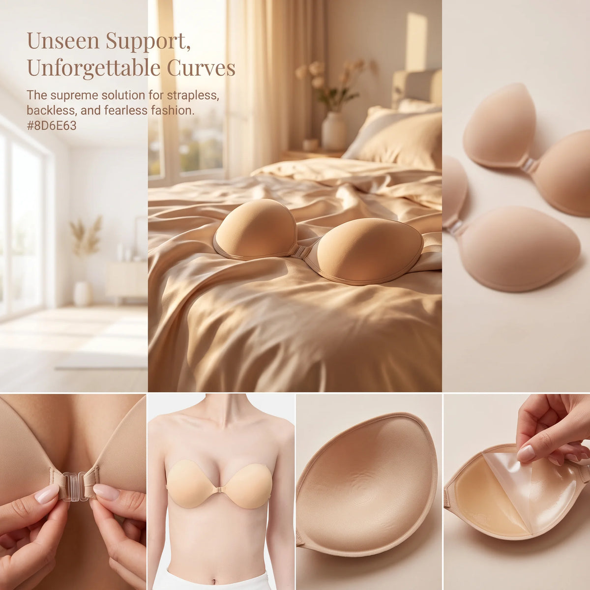 Invisible push up bra stickers by HSF Marketplace for seamless support and comfort