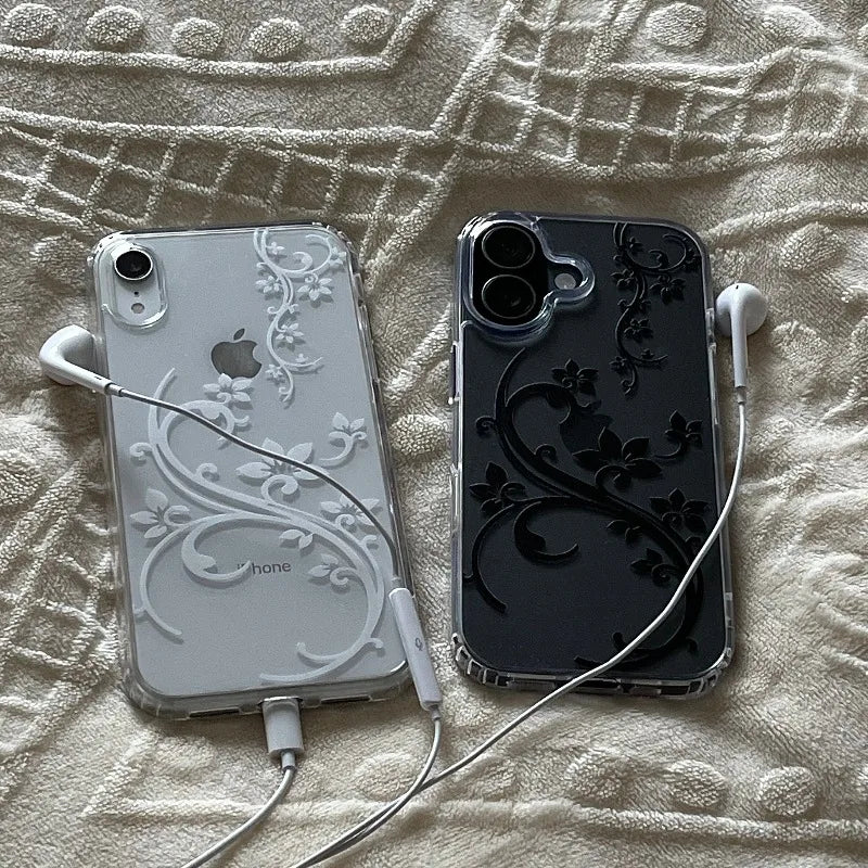 Art flower phone case for iPhone 15–18 Pro Max and Mini by HSF Marketplace